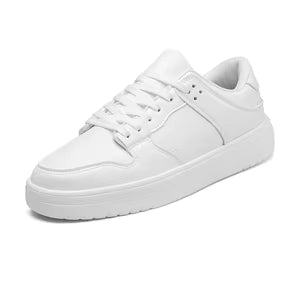 Minimalist All-White Casual Sneakers — Comfort and Versatile Style