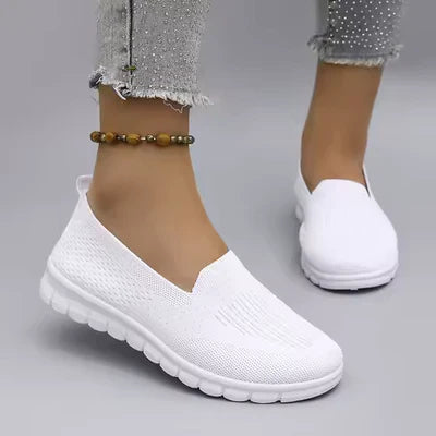 Lace Hollow-Out Breathable Flat Shoes for Women - Summer Comfort Loafers